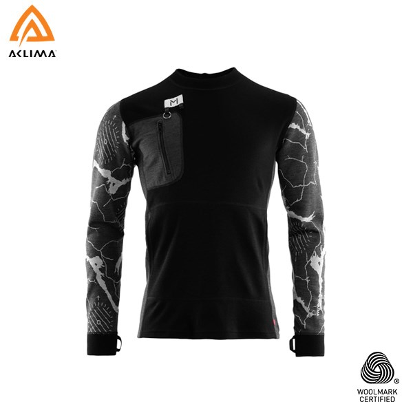 挪威[ACLIMA]Lars Monsen Femunden Crewneck M / 歐洲製拉爾斯蒙森．費蒙登男款美麗諾快乾長袖羊毛衣