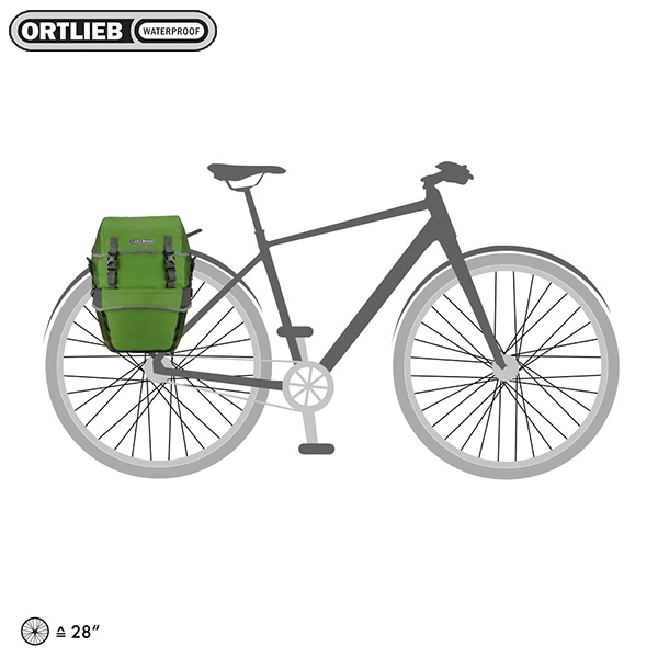 德國[ORTLIEB] Bike-Packer Plus (pair) / 霧面防水馬鞍袋-肩背四用包(一對)(需另購背架)
