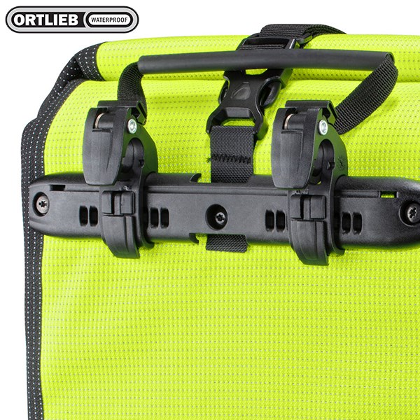 德國[ORTLIEB] Sport Roller High Visibility QL2.1 / 螢光防水馬鞍袋-肩背四用包(一對)可掛,手提,肩背及雙肩(需另購背架)