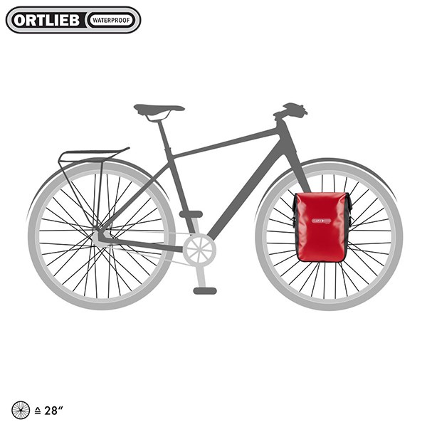 德國[ORTLIEB] Sport-Roller City (pair) -亮面防水馬鞍袋-肩背四用包(一對)可掛,手提,肩背及雙肩(需另購背架)