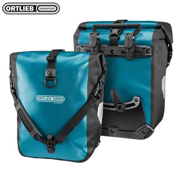 德國[ORTLIEB] Sport-Roller Classic (pair) -亮面防水馬鞍袋-肩背四用包(一對)可掛,手提,肩背及雙肩(需另購背架)