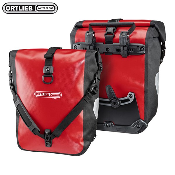 德國[ORTLIEB] Sport-Roller Classic (pair) -亮面防水馬鞍袋-肩背四用包(一對)可掛,手提,肩背及雙肩(需另購背架)