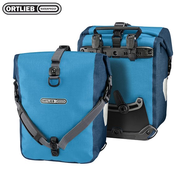 德國[ORTLIEB] Sport-Roller Plus (pair) -霧面防水馬鞍袋-肩背四用包(一對)可掛,手提,肩背及雙肩(需另購背架)