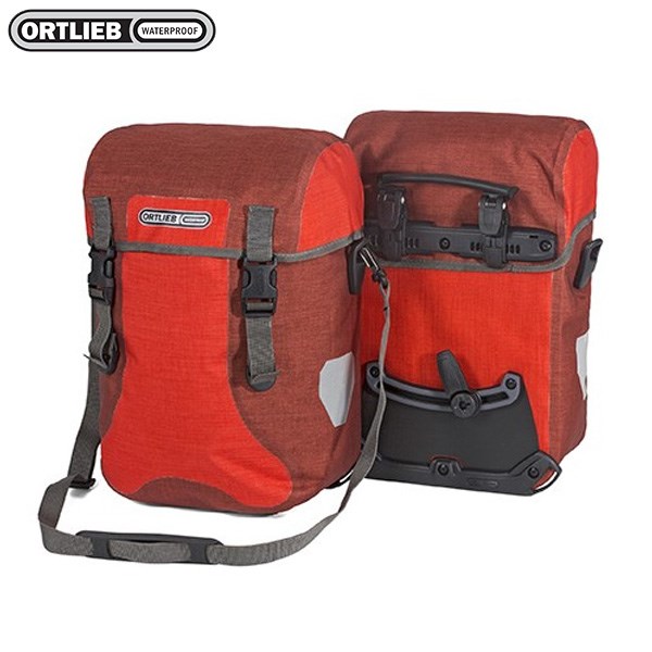 德國[ORTLIEB] Sport-Packer Plus -霧面防水馬鞍袋-肩背四用包(一對)可掛,手提,肩背及雙肩(需另購背架)