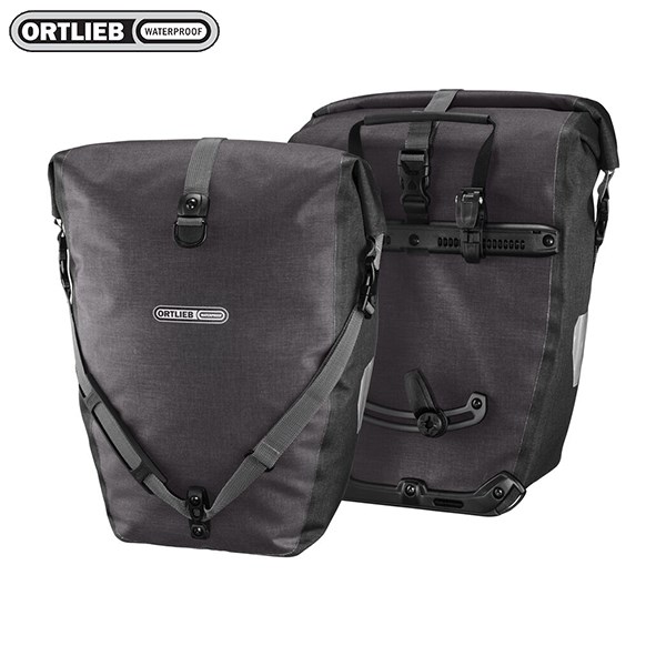 德國[ORTLIEB] Back-Roller Plus (pair) -霧面防水馬鞍袋-肩背四用包(一對)可掛,手提,肩背及雙肩(需另購背架)