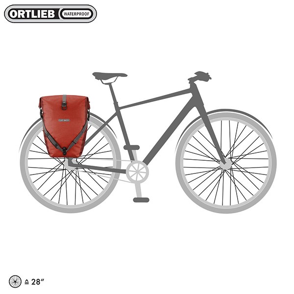 德國[ORTLIEB] Back-Roller Plus (pair) -霧面防水馬鞍袋-肩背四用包(一對)可掛,手提,肩背及雙肩(需另購背架)