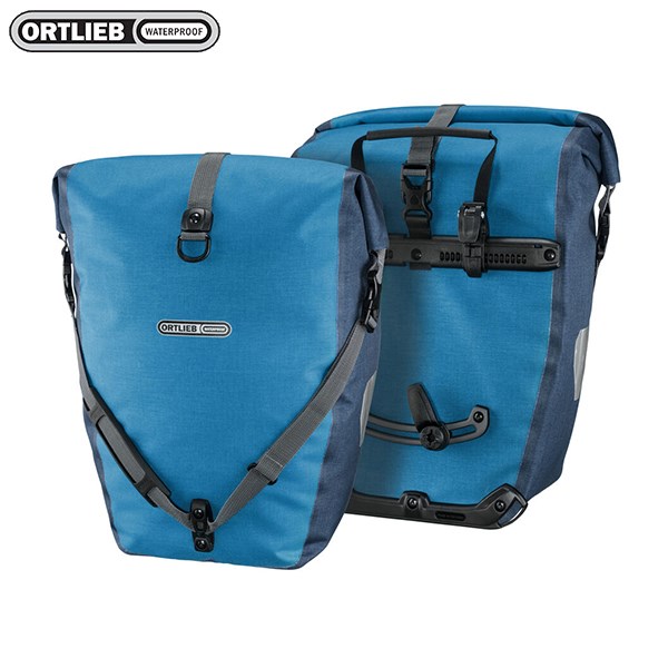德國[ORTLIEB] Back-Roller Plus (pair) -霧面防水馬鞍袋-肩背四用包(一對)可掛,手提,肩背及雙肩(需另購背架)