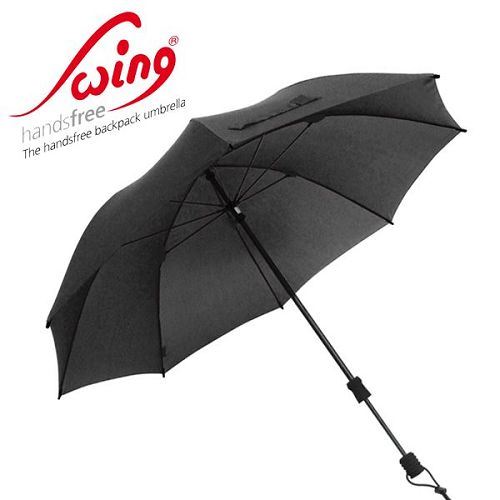 德國[EuroSCHIRM] 德國高級雨傘品牌 SWING HANDSFREE / 免持健行傘 大(黑)