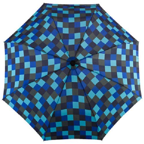 德國[EuroSCHIRM] 德國高級雨傘品牌 TELESCOPE HANDSFREE / 免持健行傘 小(方格藍)