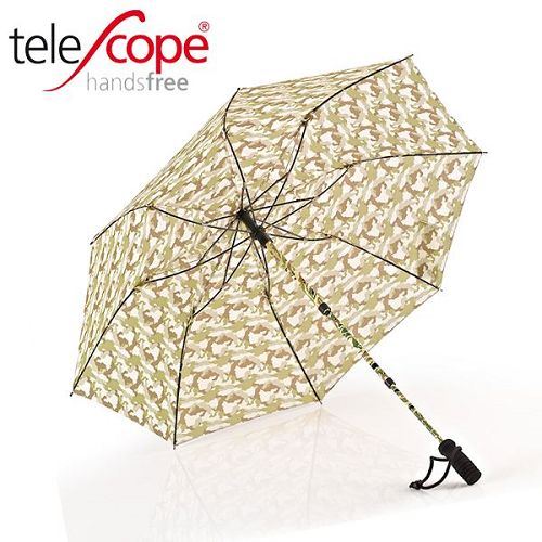 德國[EuroSCHIRM] 德國高級雨傘品牌 TELESCOPE HANDSFREE / 免持健行傘 小(迷彩)