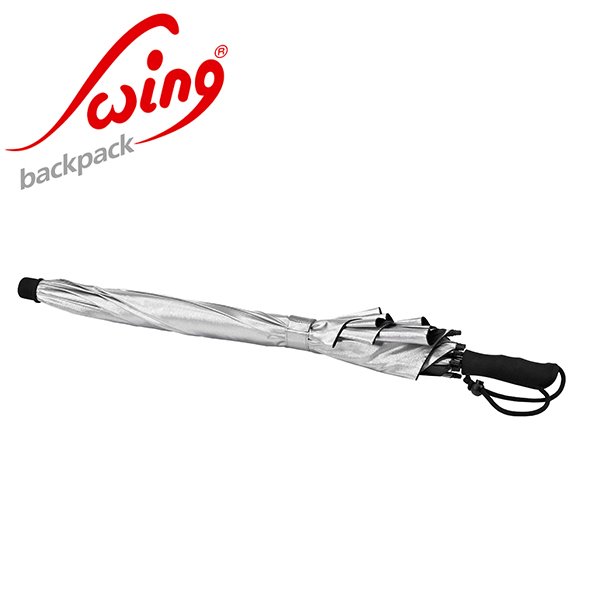 德國[EuroSCHIRM] Swing backpack /背包健行雨傘-傘面加大雨傘(銀色)