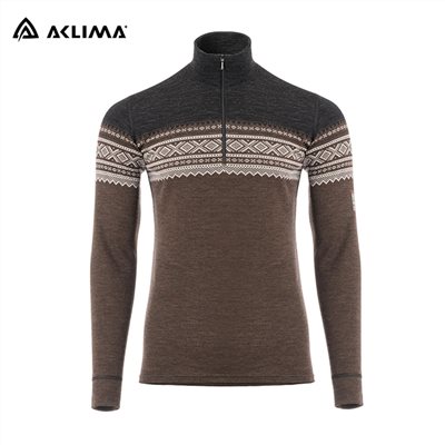 挪威[ACLIMA] DW MARIUS MOCK NECK W/ZIP M / 歐洲製男款美麗諾羊毛快乾衣