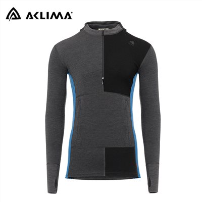 挪威[ACLIMA] WW Hood Sweater w/zip M / 歐洲製男款美麗諾長袖半門襟連帽上衣 / 運動長袖上衣 / 冬季運動服飾