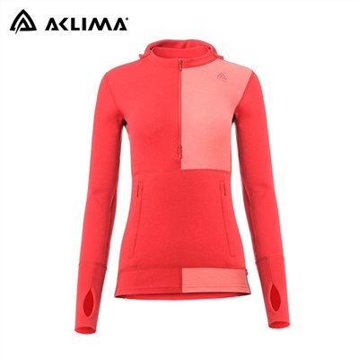 挪威[ACLIMA] WW Hood Sweater w/zip W / 美麗諾羊毛女款長袖連帽上衣 / 運動上衣 / 冬季保暖服飾