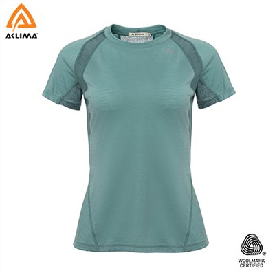 挪威[ACLIMA] LW Sports T-Shirt W / 歐洲製女款美麗諾羊毛輕量運動T恤 / 運動圓領羊毛衣