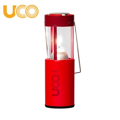 美國【UCO】Original Candle Lantern 蠟燭營燈 ( 火山紅 ) / 霧面蠟燭燈 / 營燈