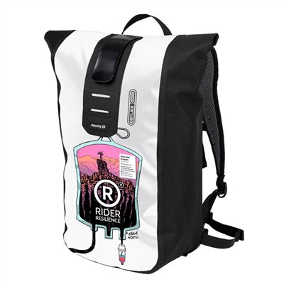 德國【ORTLIEB】Velocity Design 23L 防水背包 白 黑(騎士韌性) / 設計款郵差風造型防水背包