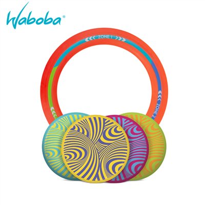 瑞典[WABOBA] Waboba Backnine 競賽飛盤組(4+1)/陸上玩具/團康遊戲/戶外露營休閒娛樂玩具