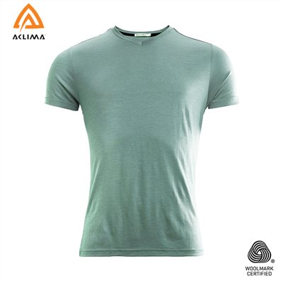 挪威[ACLIMA] LW T-SHIRT V-NECK M / 歐洲製男款美麗諾羊毛V領輕量T恤