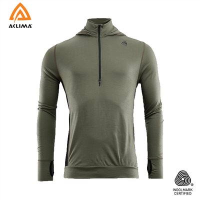 挪威[ACLIMA] LW Reinforced Hoodie M / 歐洲製男款美麗諾羊毛輕量連身帽T