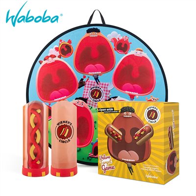 瑞典[WABOBA] Wiener’s Circle 熱狗滑翔翼組(2+1)/戶外陸上玩具/露營玩具/雙人拍擊遊戲