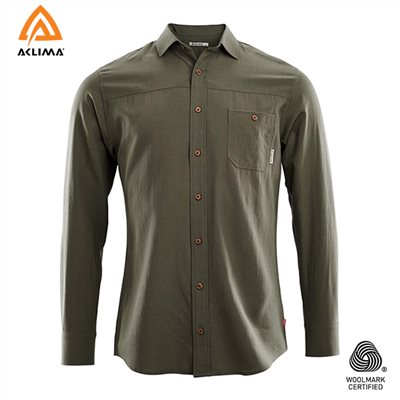 挪威[ACLIMA] LeisureWool Woven Woolshirt M  / 歐洲製男款美麗諾羊毛長袖襯衫