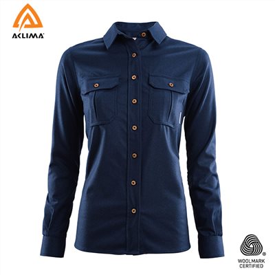挪威[ACLIMA] LeisureWool Reborn Woolshirt W / 歐洲製女款美麗諾羊毛長袖襯衫
