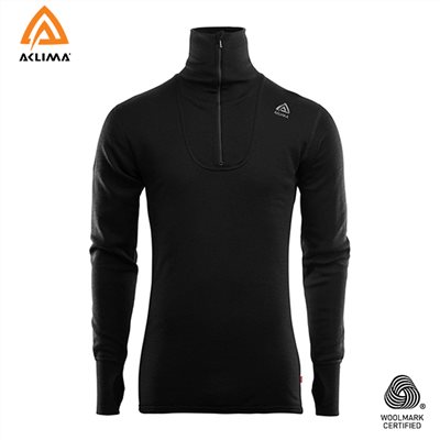 挪威[ACLIMA] DoubleWool Polo M / 歐洲製男款美麗諾快乾羊毛衣 / 半門襟拉鍊長袖上衣