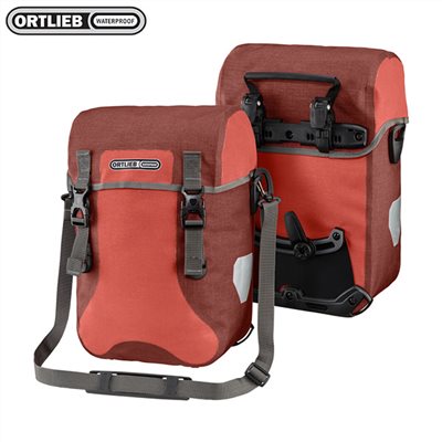 德國[ORTLIEB] Sport-Packer Plus -霧面防水馬鞍袋-肩背四用包(一對)可掛,手提,肩背及雙肩(需另購背架)