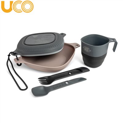 美國【UCO】SIX PIECE MESS KIT / 6組件餐盒組 /餐盒組/ 便當盒 / 無雙酚A /戶外用餐具 耐熱115度 至 -25度
